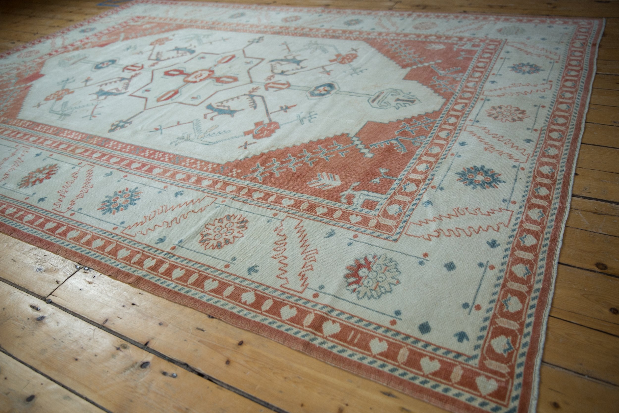 7.5x10 Vintage Distressed Oushak Carpet by Old New House® - product image 3 for Resin Society