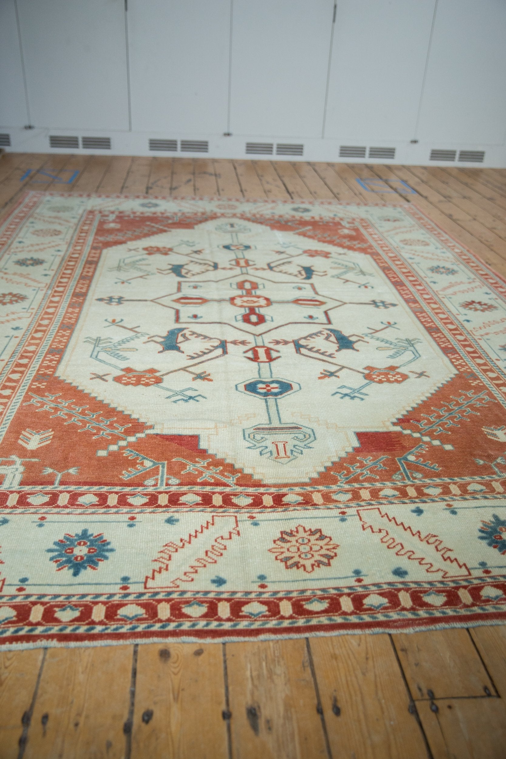 7.5x10 Vintage Distressed Oushak Carpet by Old New House® - product image 8 for Resin Society