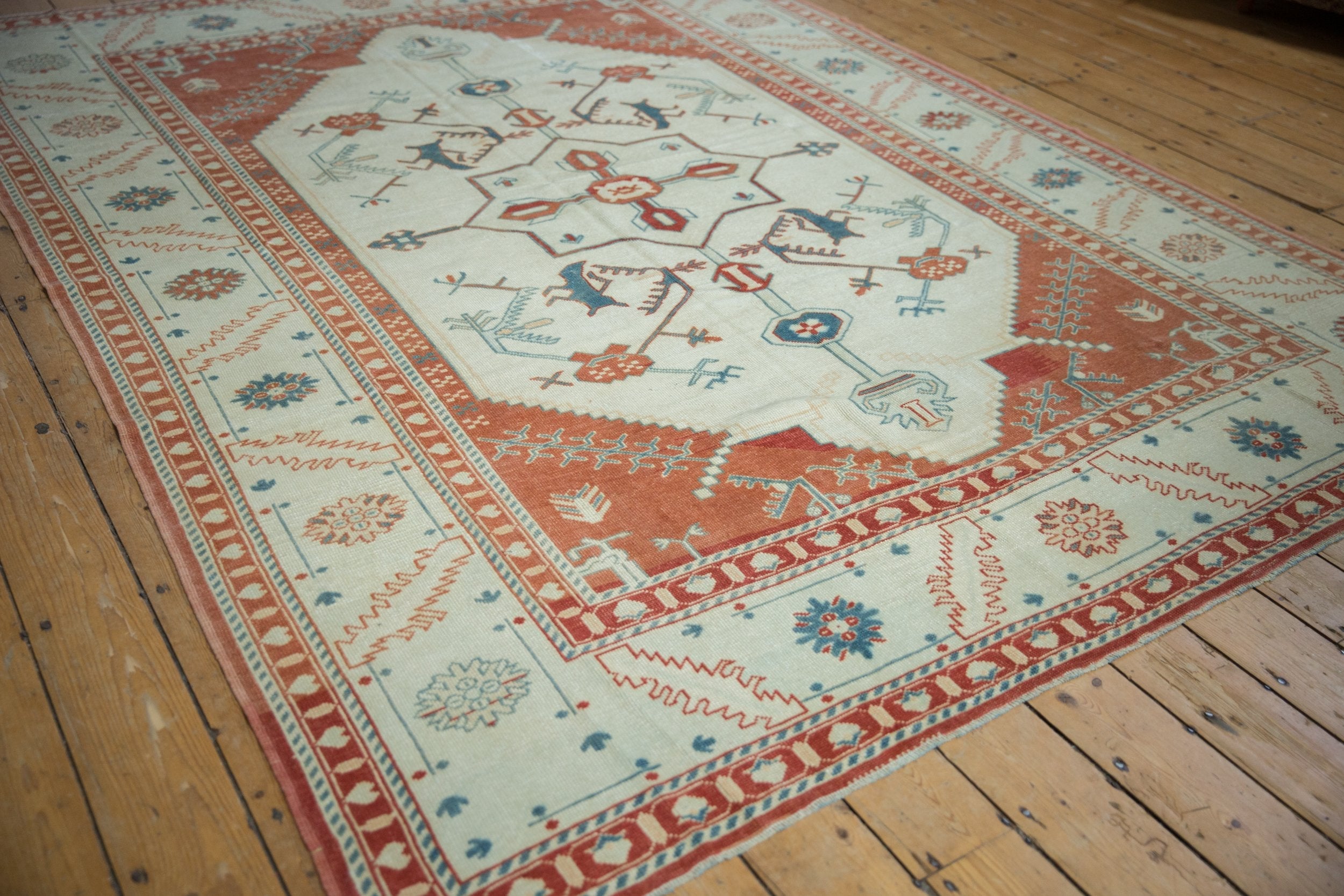 7.5x10 Vintage Distressed Oushak Carpet by Old New House® - product image 9 for Resin Society