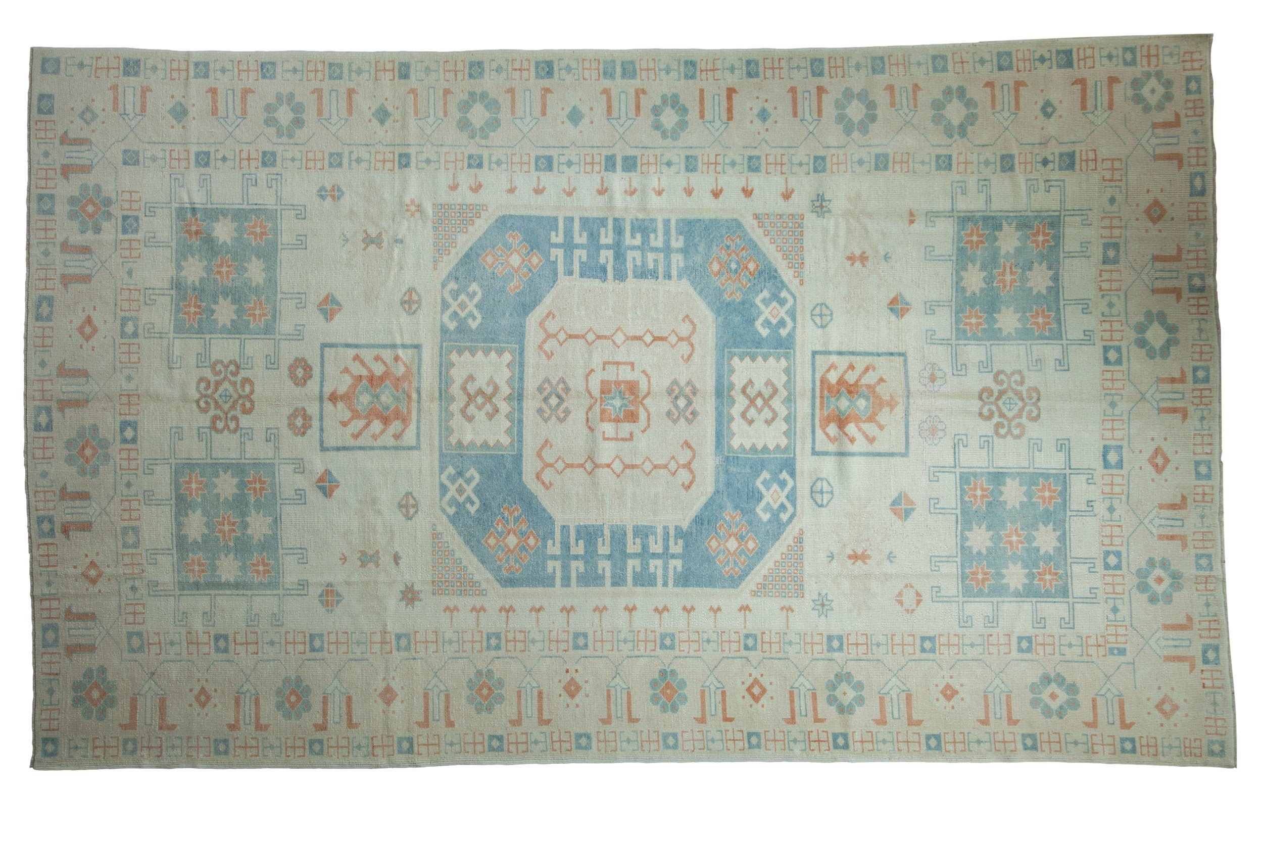 7x11.5 Vintage Distressed Oushak Carpet by Old New House® - main product image for Resin Society