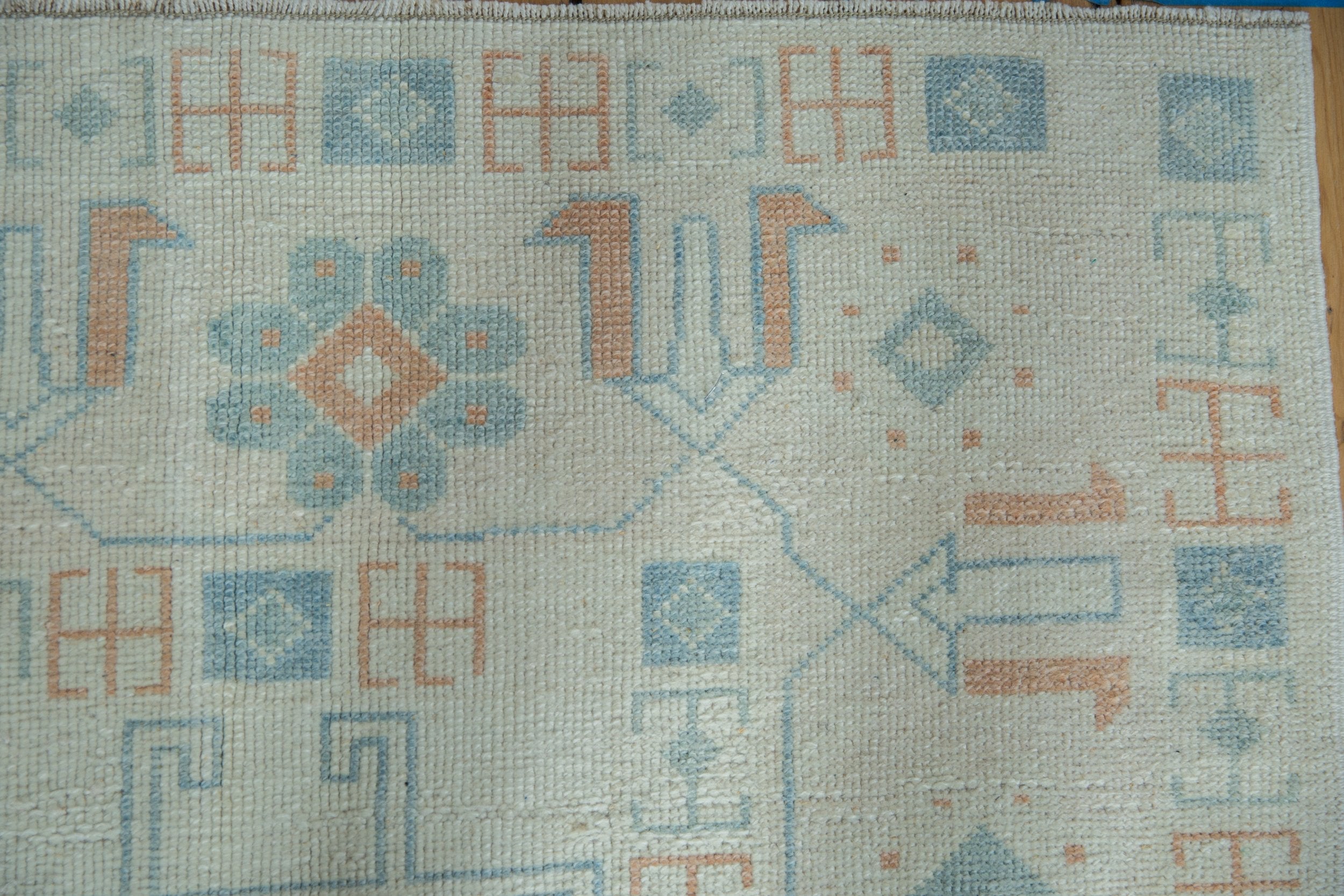 7x11.5 Vintage Distressed Oushak Carpet by Old New House® - product image 3 for Resin Society