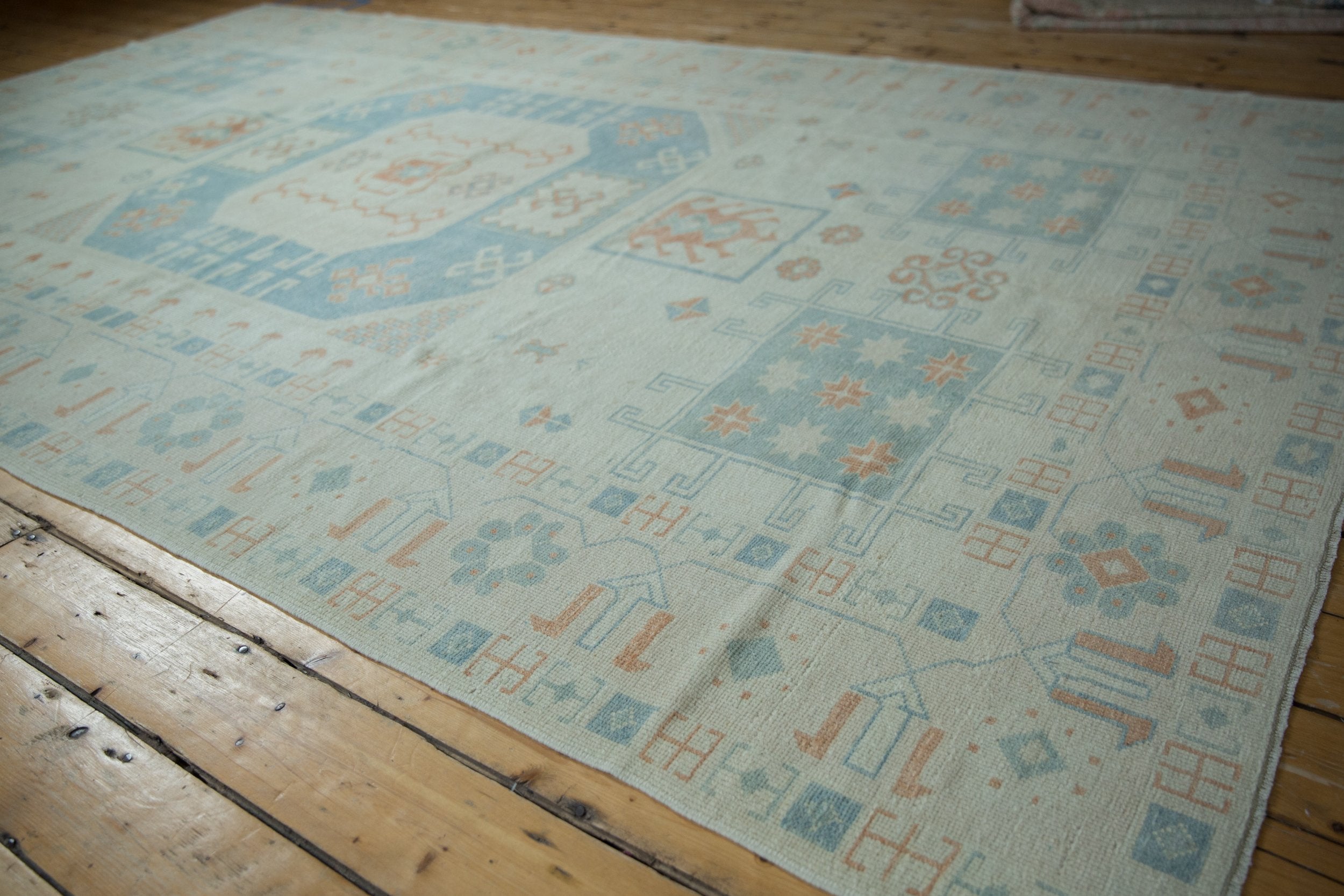 7x11.5 Vintage Distressed Oushak Carpet by Old New House® - product image 4 for Resin Society