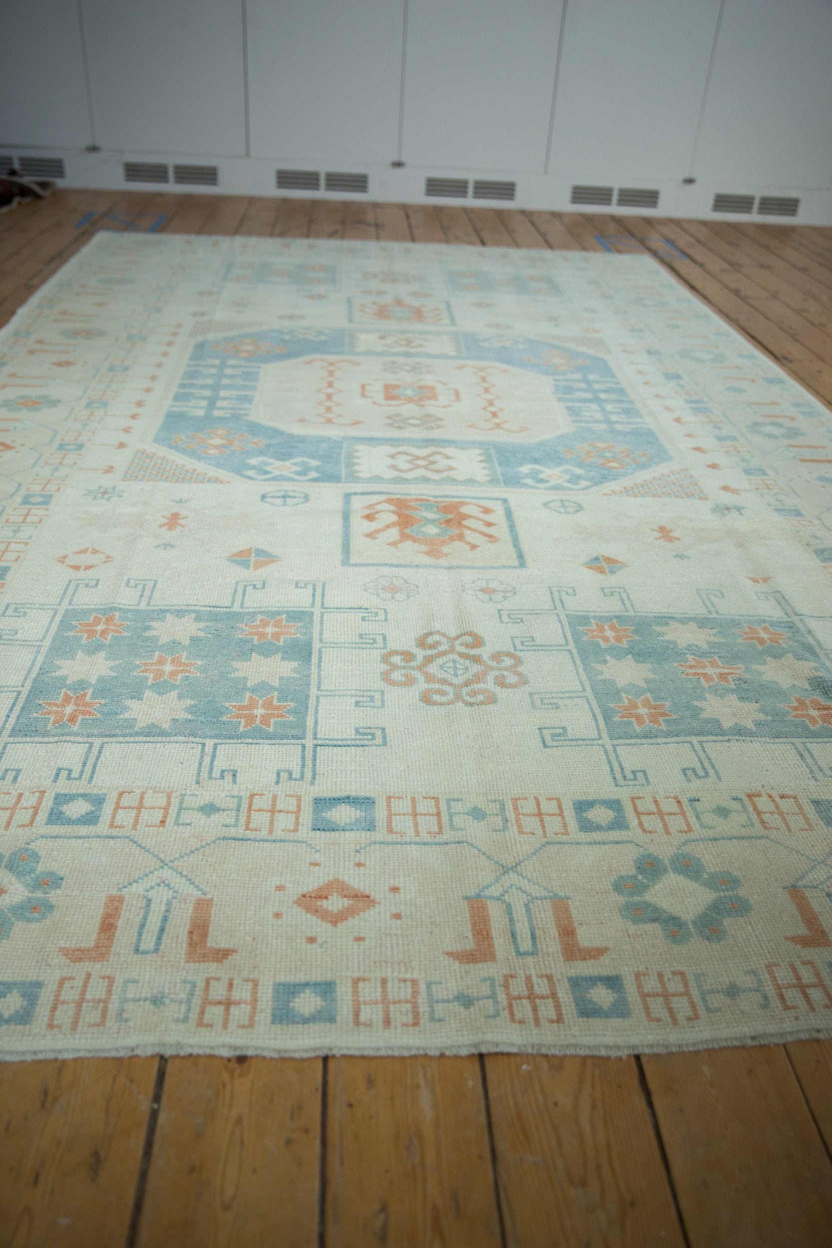7x11.5 Vintage Distressed Oushak Carpet by Old New House® - product image 6 for Resin Society
