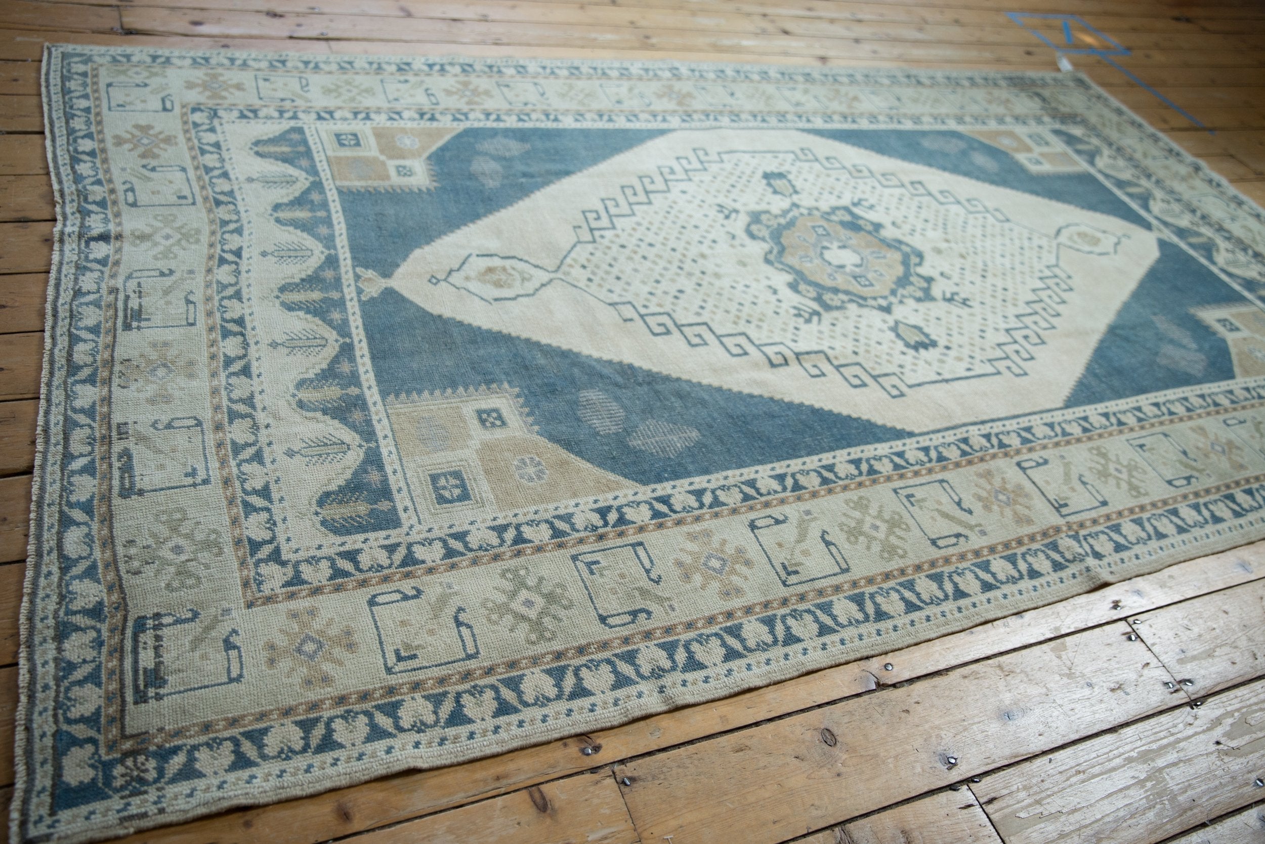5.5x9.5 Vintage Distressed Oushak Carpet by Old New House® - product image 5 for Resin Society