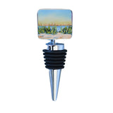 Wine Bottle Stopper featuring coastal scene artwork by Christi M.
Dreese