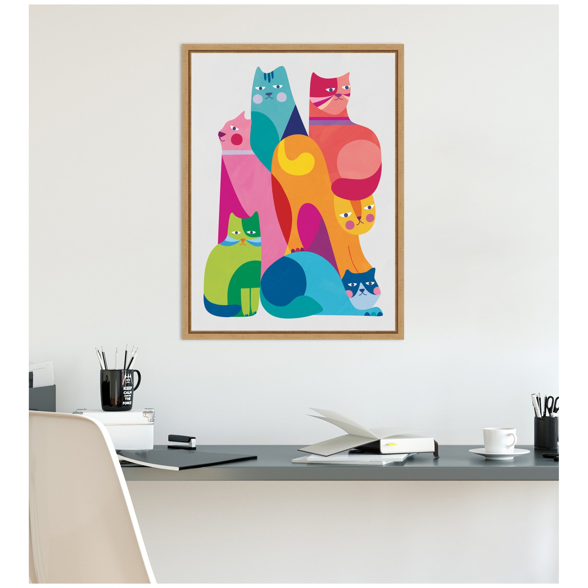 Modern Abstract Cats