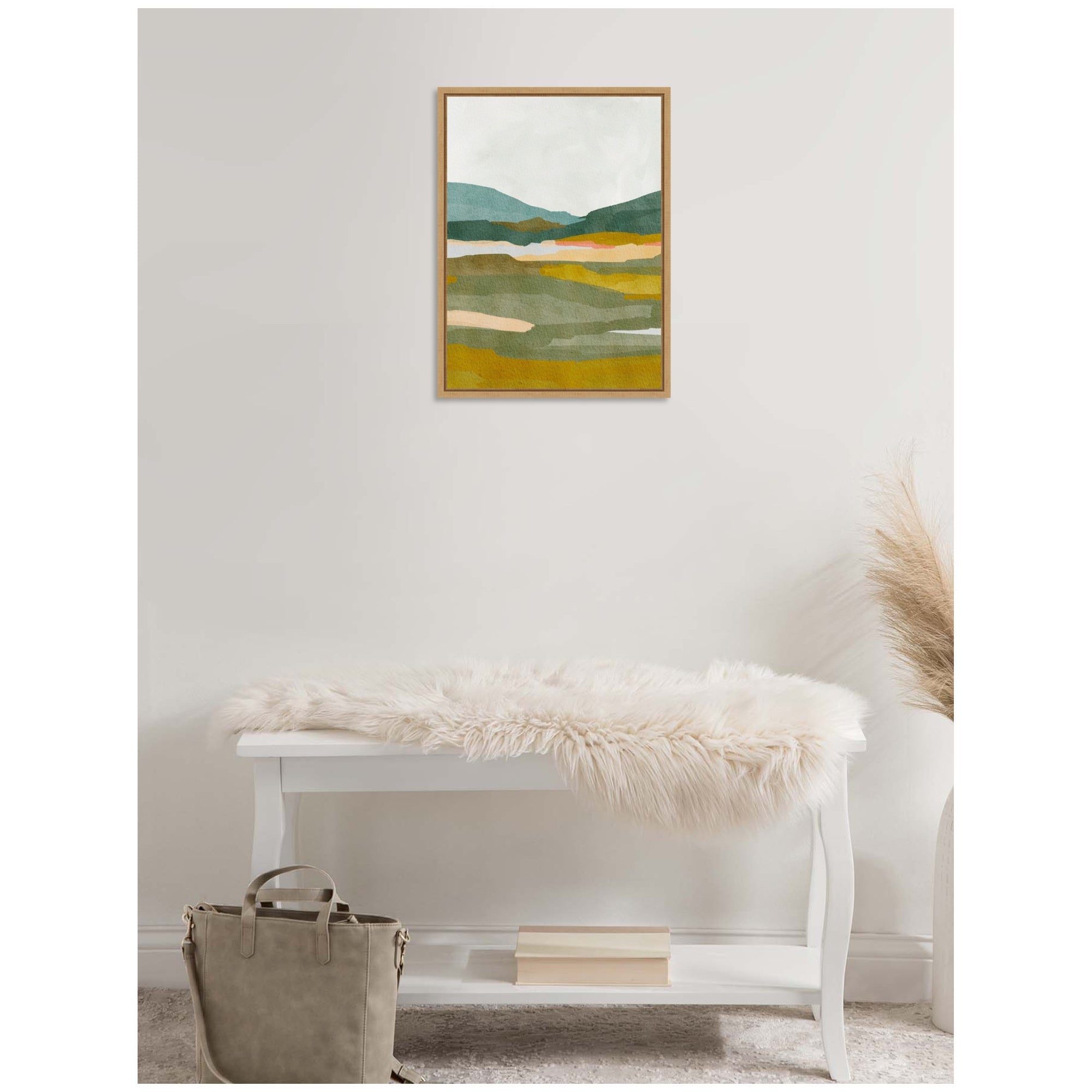 Sylvie Vibrant Abstract Framed Canvas by Nikita Jariwala