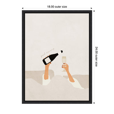 Sylvie Good Morning Art Print Framed Canvas by July Art Prints