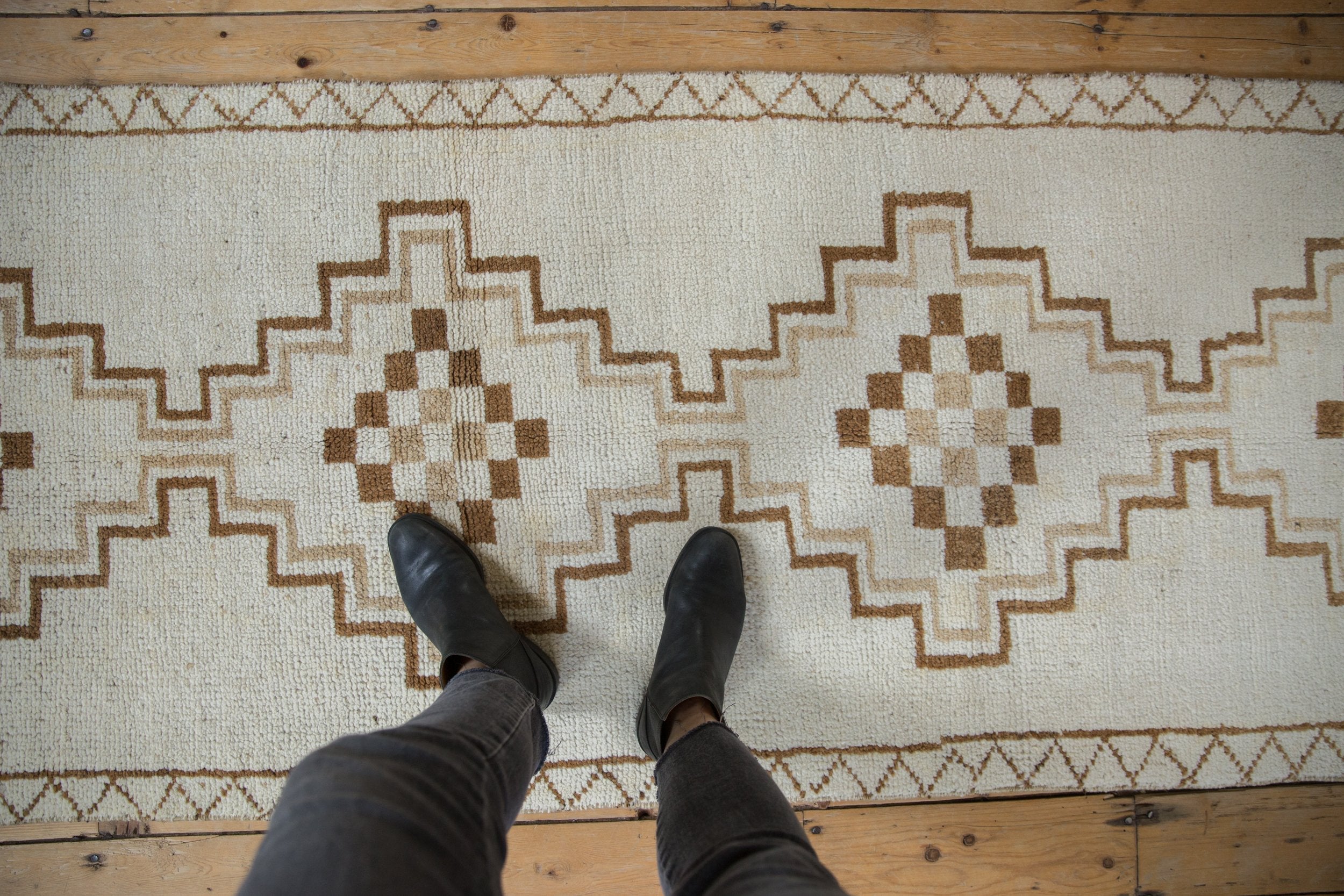 3x11 Vintage Distressed Kars Rug Runner by Old New House® - product image 2 for Resin Society
