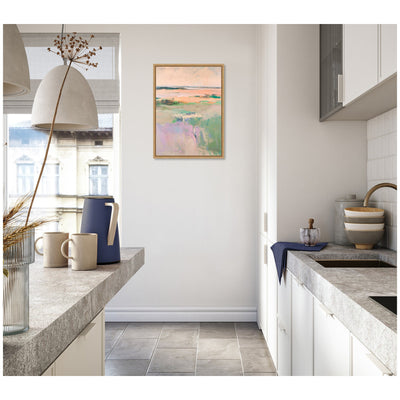 Sylvie Pastel Horizon II Framed Canvas
