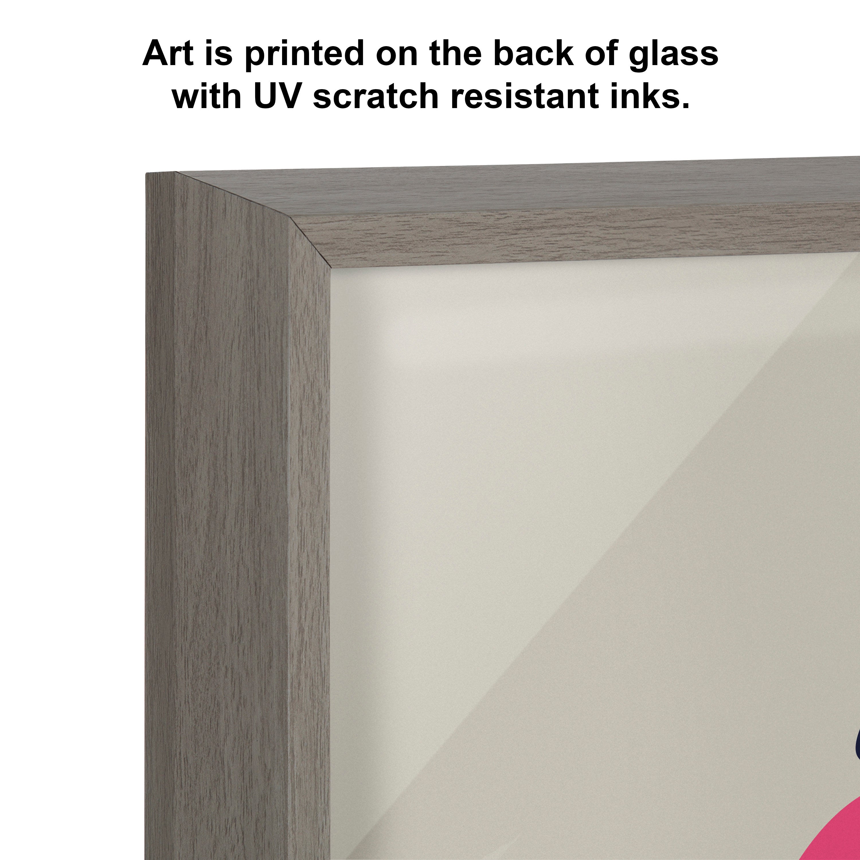 Blake Mid Century Modern Llama in the Tub Framed Printed Glass by kateandlaurel - product image 3 for Resin Society