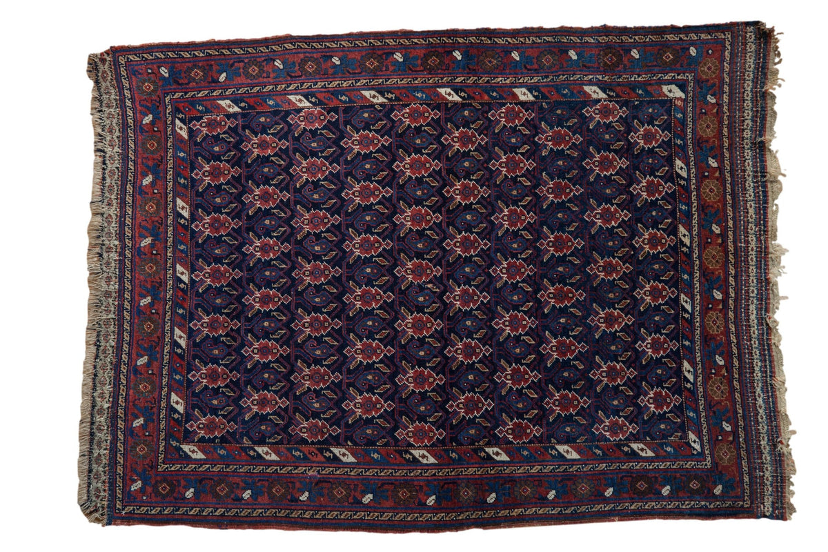 4x5.5 Antique Afshar Rug by Old New House® - main product image for Resin Society