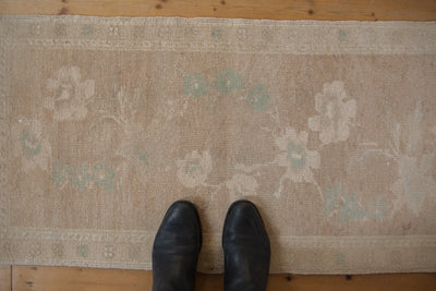 1.5x3.5 Vintage Distressed Oushak Rug Mat Runner