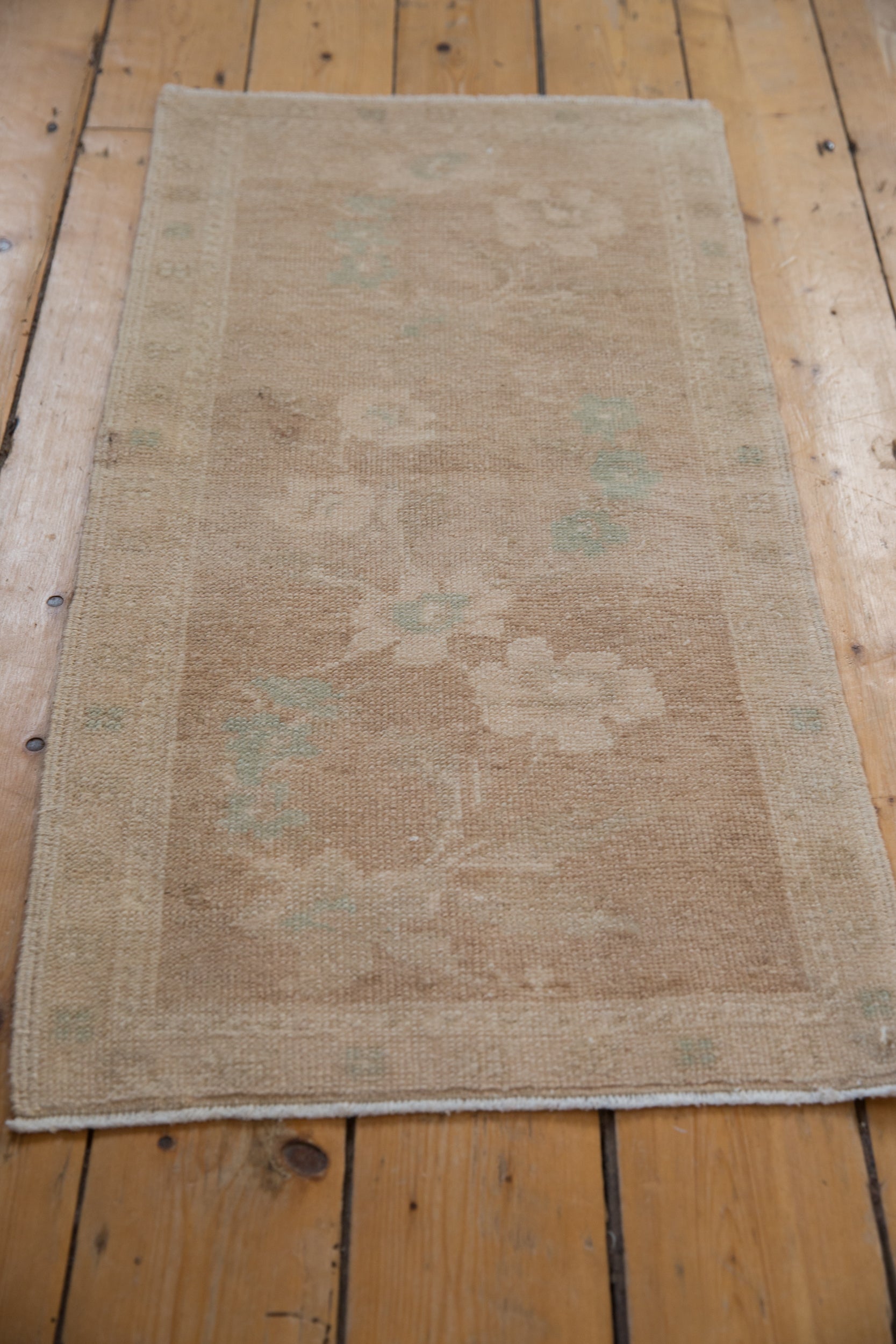 1.5x3.5 Vintage Distressed Oushak Rug Mat Runner