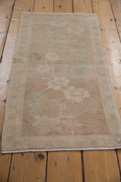 1.5x3.5 Vintage Distressed Oushak Rug Mat Runner