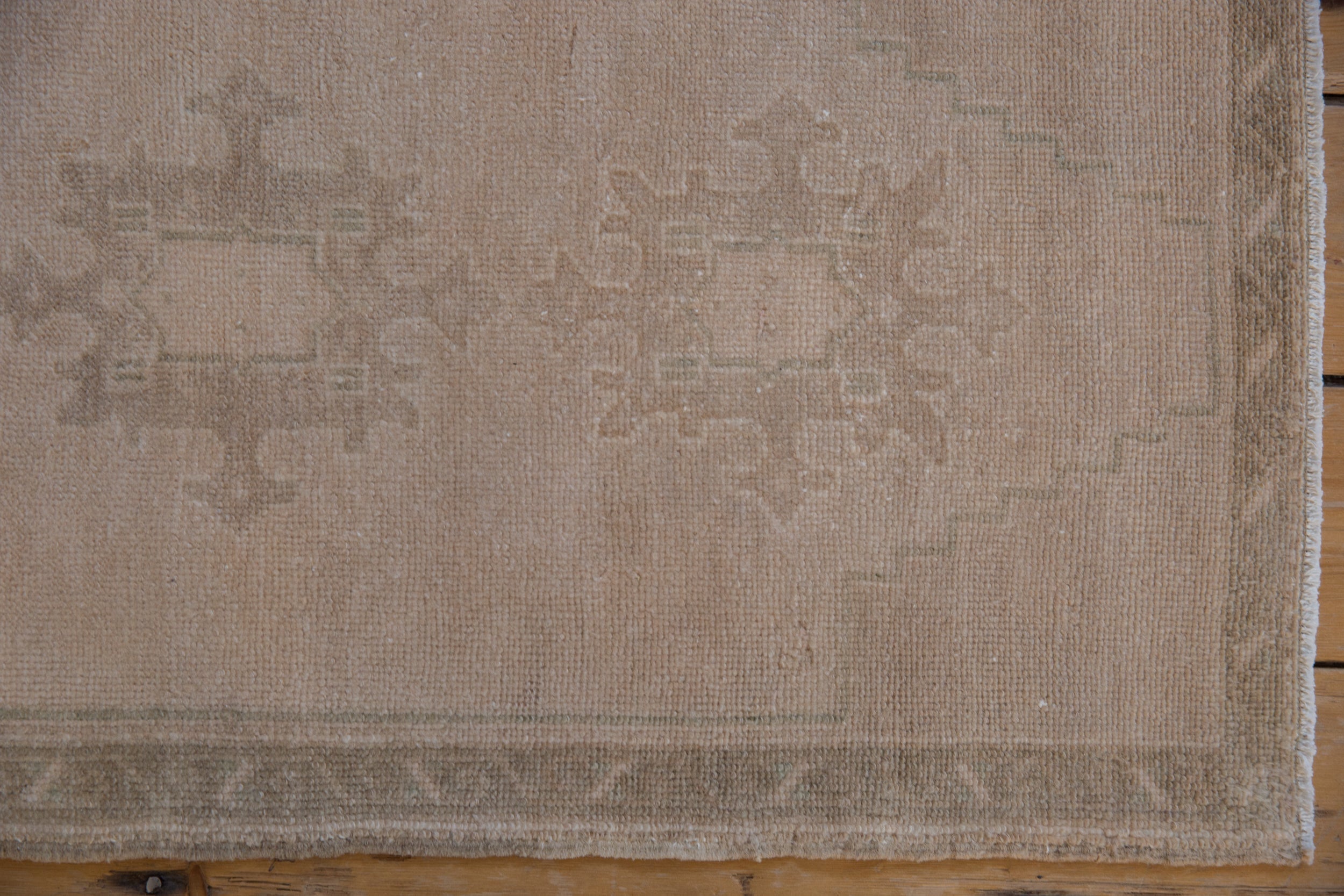 1.5x3.5 Vintage Distressed Oushak Rug Mat Runner