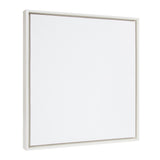 Square white canvas with a thin off-white frame, shown from a slight angle against a white background.