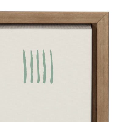 Sylvie Thinking of You Framed Canvas