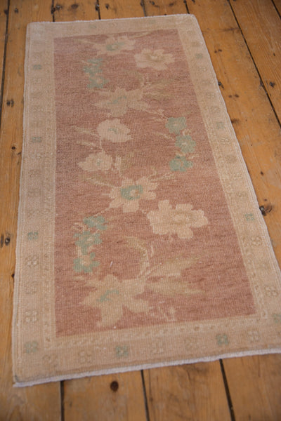 1.5x3.5 Vintage Distressed Oushak Rug Mat Runner