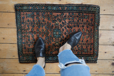 1.5x2.5 Vintage Fine Farahan Sarouk Rug Mat by Old New House® - product image 2 for Resin Society