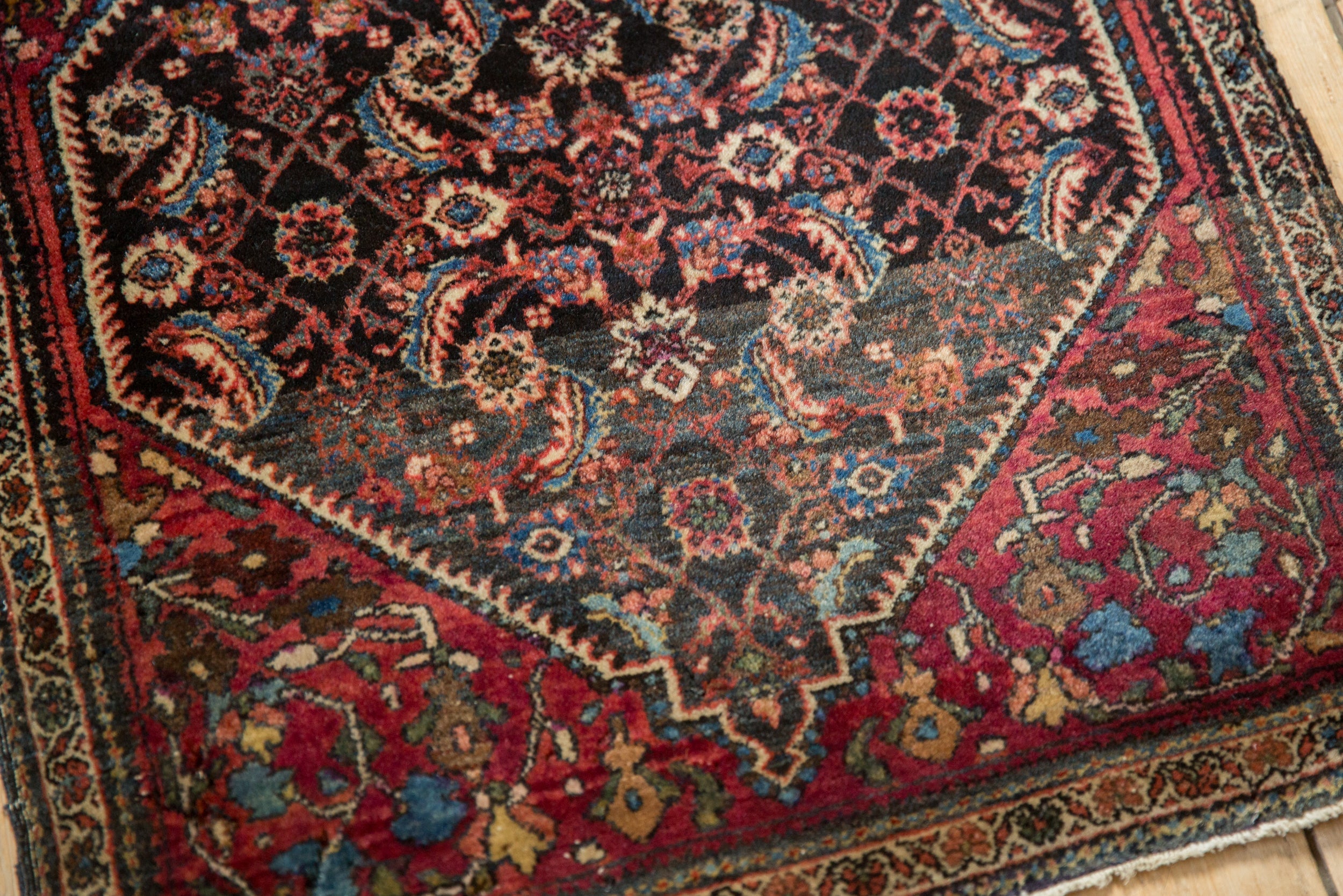 2x2.5 Vintage Fine Farahan Sarouk Square Rug Mat by Old New House® - product image 7 for Resin Society