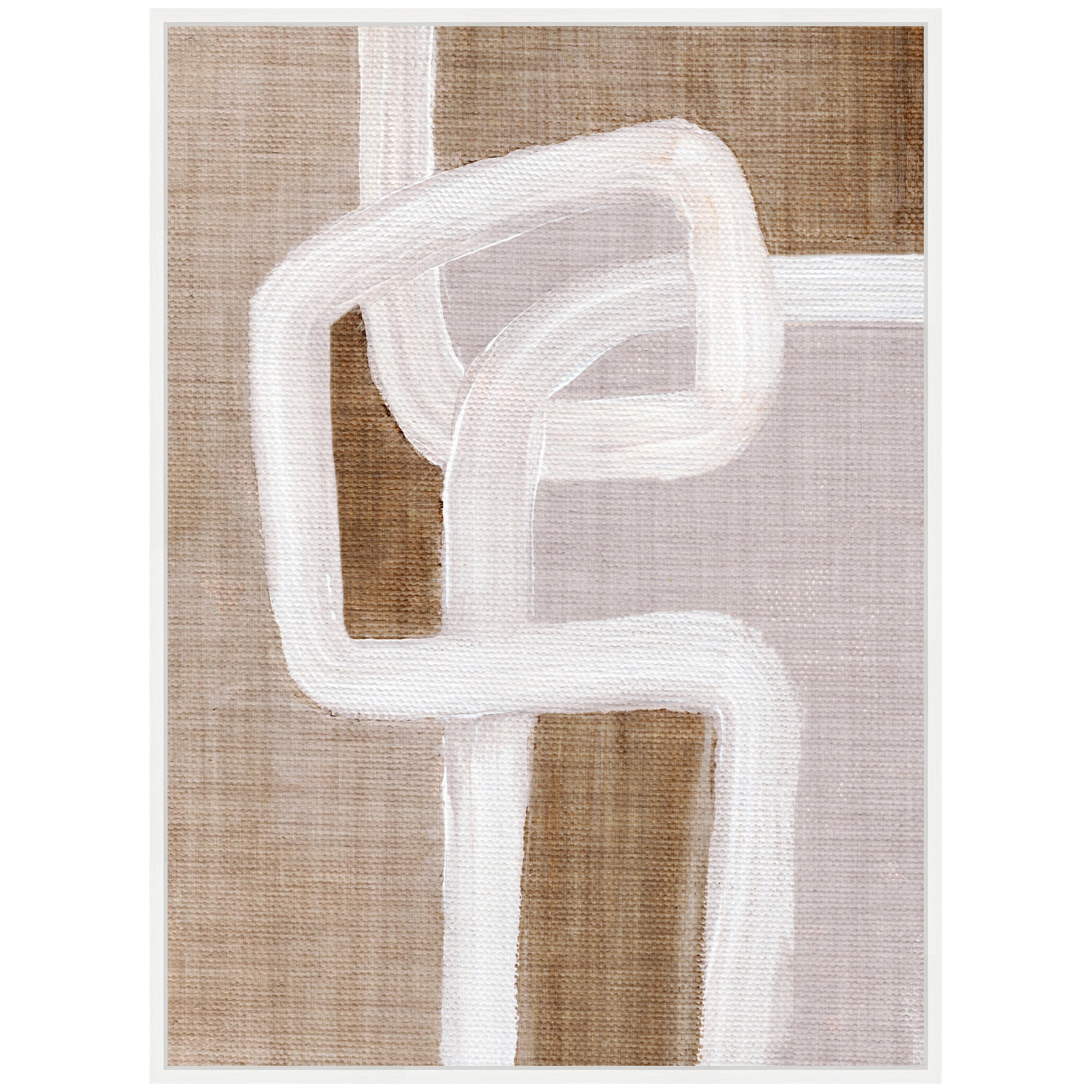 Sylvie Rhythmic Lines l Framed Canvas by Nikita Jariwala