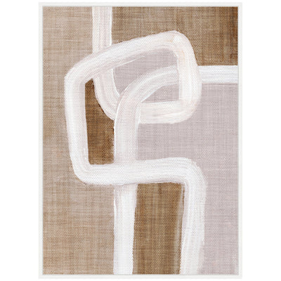 Sylvie Rhythmic Lines l Framed Canvas by Nikita Jariwala