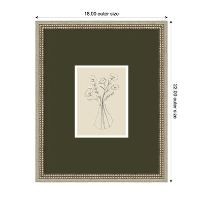 Floral Vase by Gabrielly Guedes Framed Wall Art Print