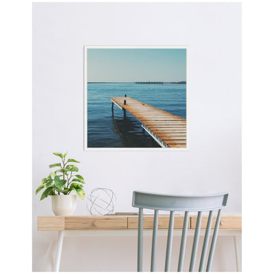 Etang de Thau by Laura Evans Framed Canvas Wall Art Print
