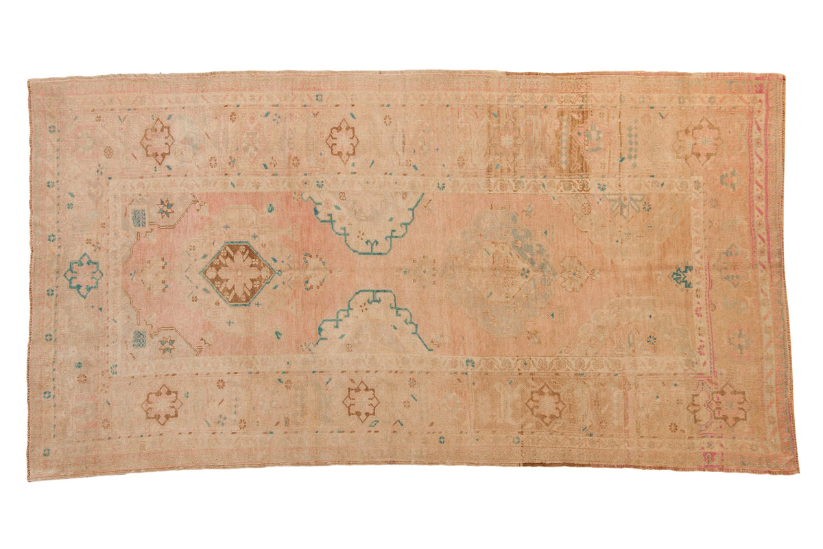 4.5x9 Vintage Distressed Oushak Rug Runner by Old New House® - main product image for Resin Society