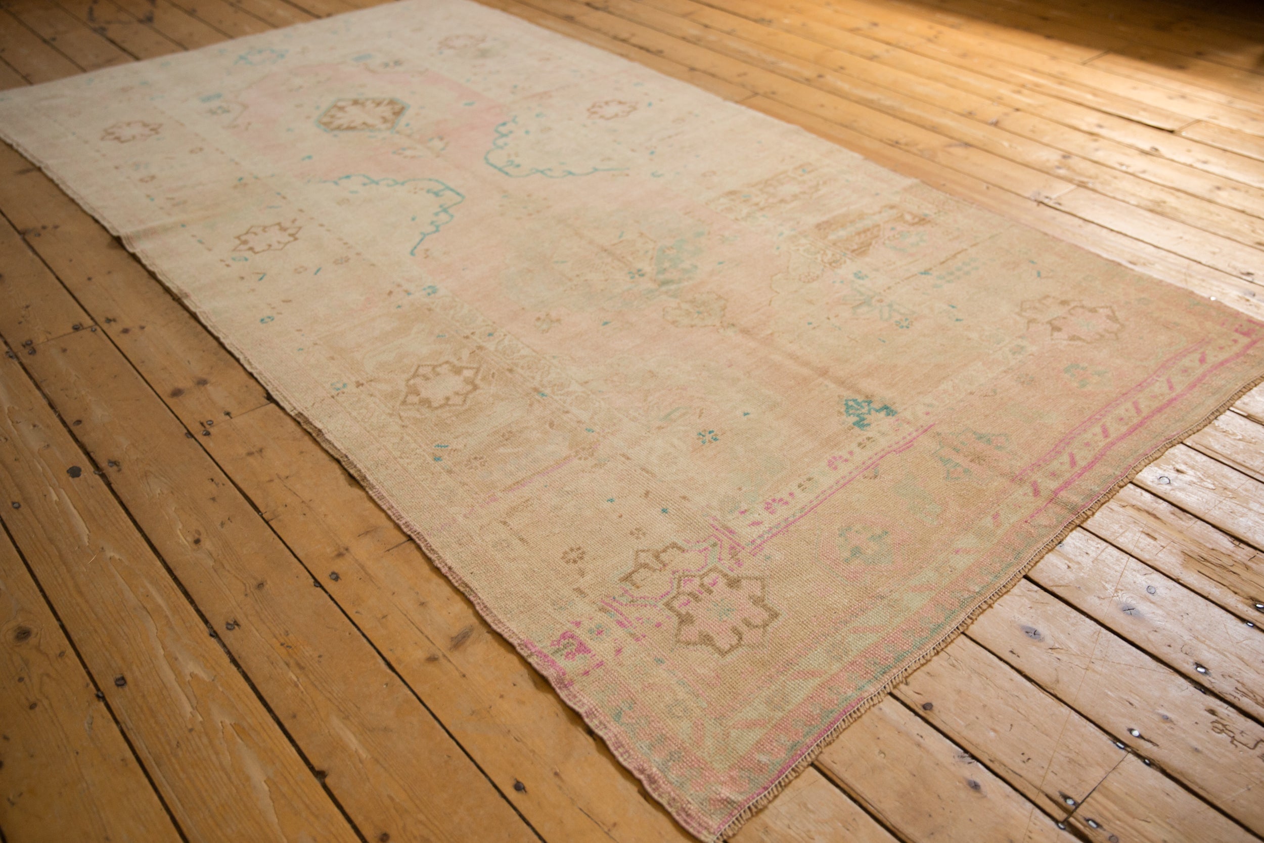 4.5x9 Vintage Distressed Oushak Rug Runner by Old New House® - product image 4 for Resin Society