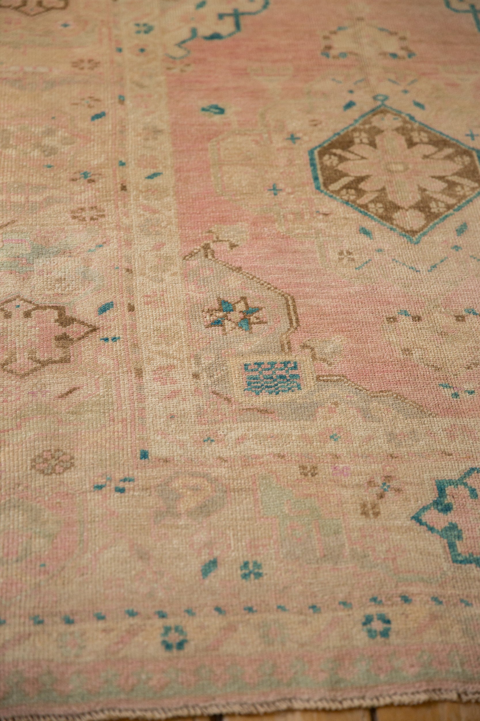 4.5x9 Vintage Distressed Oushak Rug Runner by Old New House® - product image 10 for Resin Society