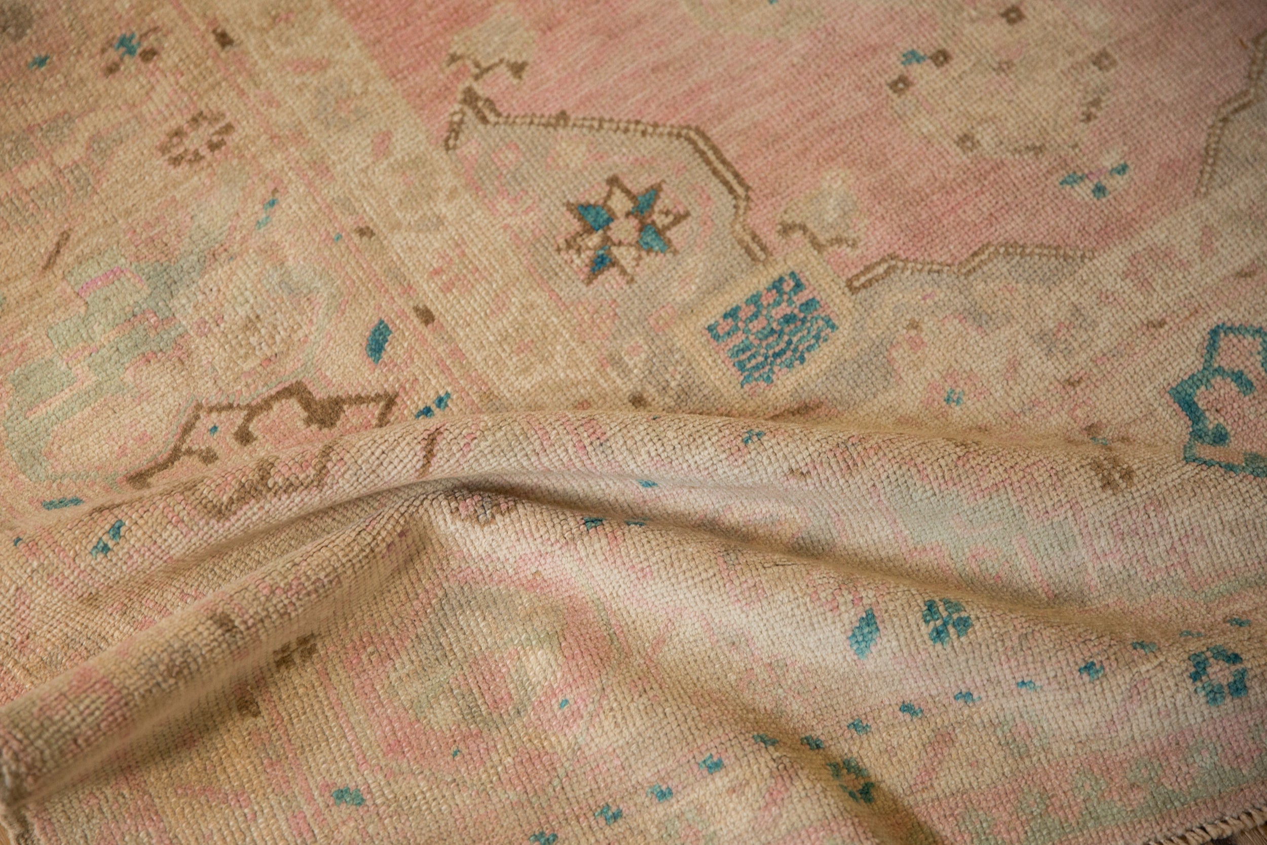 4.5x9 Vintage Distressed Oushak Rug Runner by Old New House® - product image 11 for Resin Society