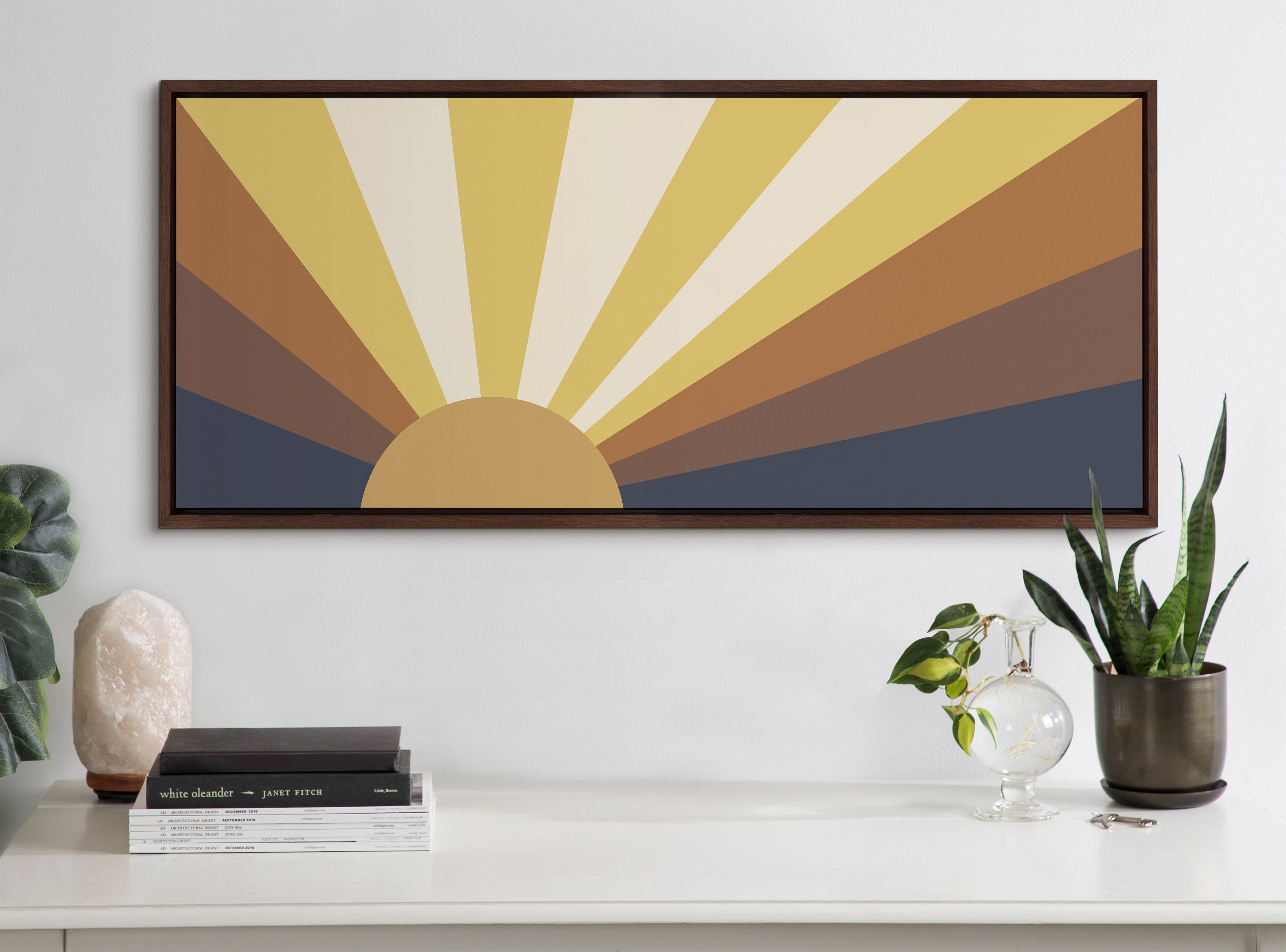 Sylvie Retro Sunset Framed Canvas by The Creative Bunch Studio by kateandlaurel - product image 7 for Resin Society