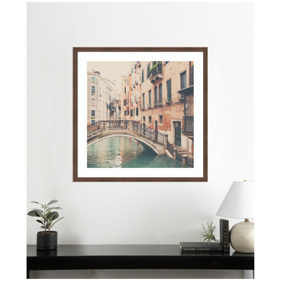 Framed Art Wandering The Streets of Venice by Laura Evans