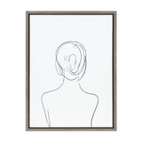 Sylvie Minimalist Woman Framed Canvas by kateandlaurel - product image 20 for Resin Society