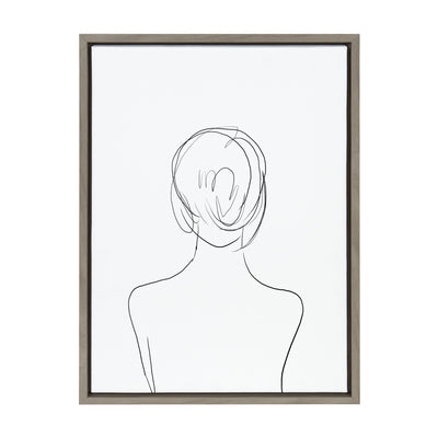 Sylvie Minimalist Woman Framed Canvas by kateandlaurel - product image 20 for Resin Society