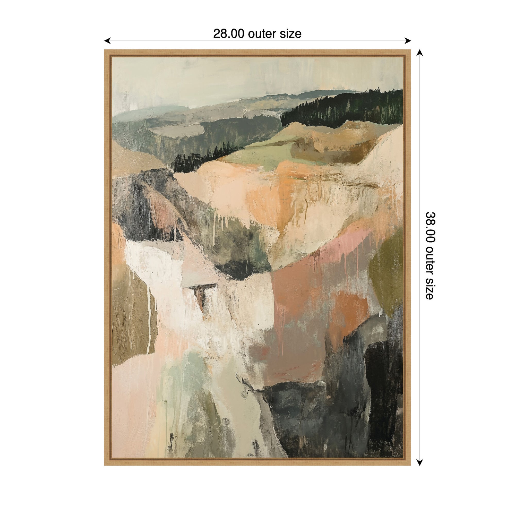Sylvie Tonal Mountains I Framed Canvas by Amy Lighthall