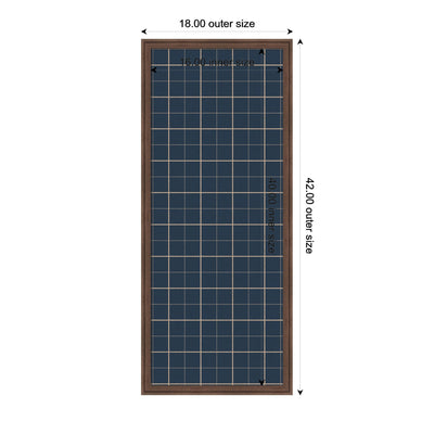 Framed Fabric Pinboard Navy Blue Plaid Wall Organization