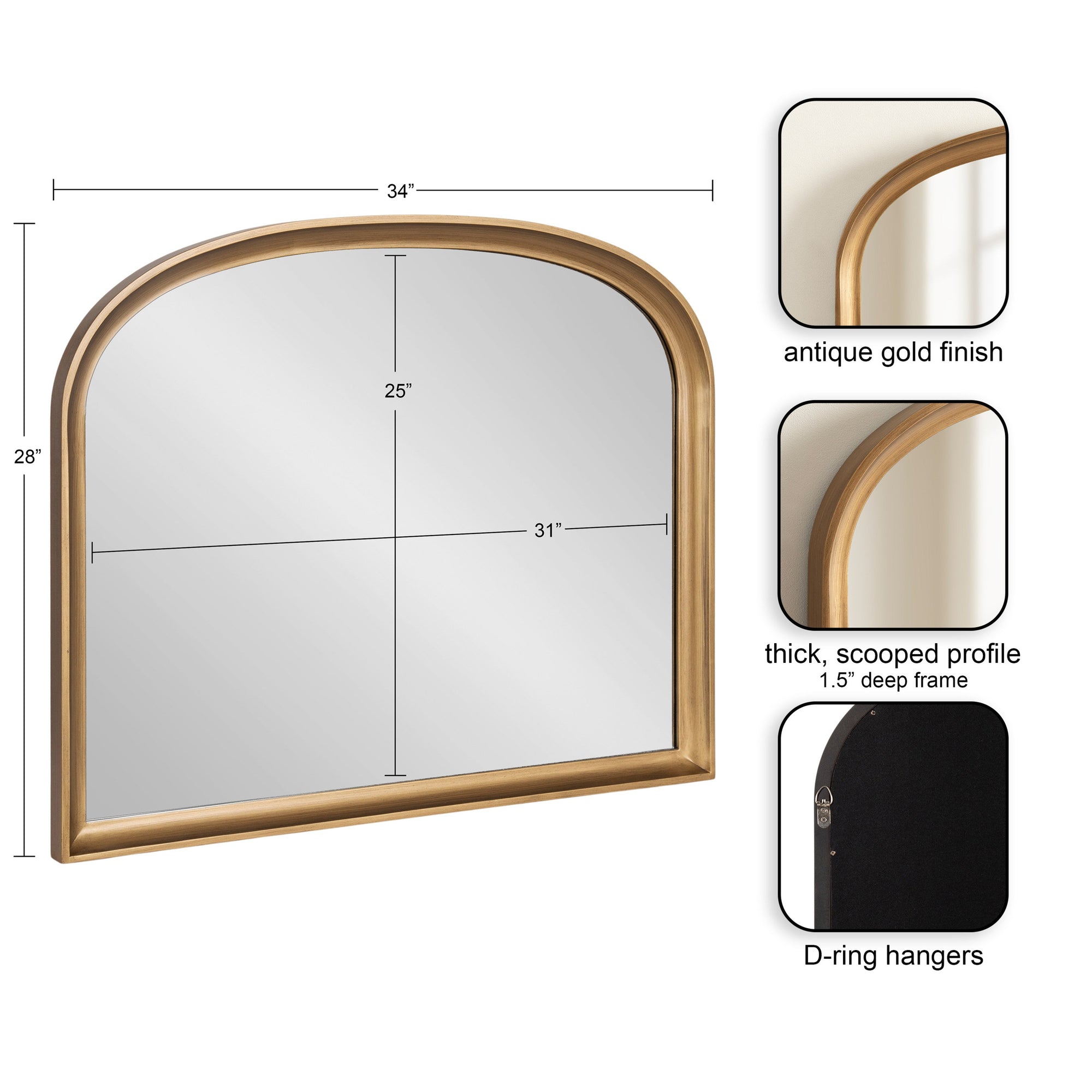Hatherleigh Basket Arch Wall Mirror