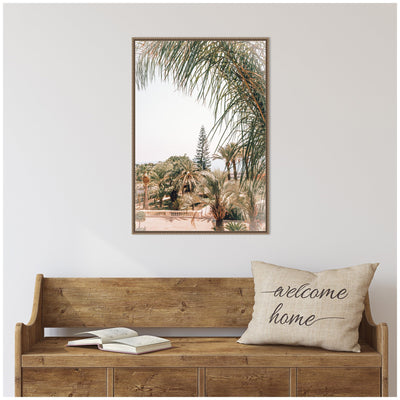 Sylvie Morning Walk to the Sea Framed Canvas by Alicia Abla