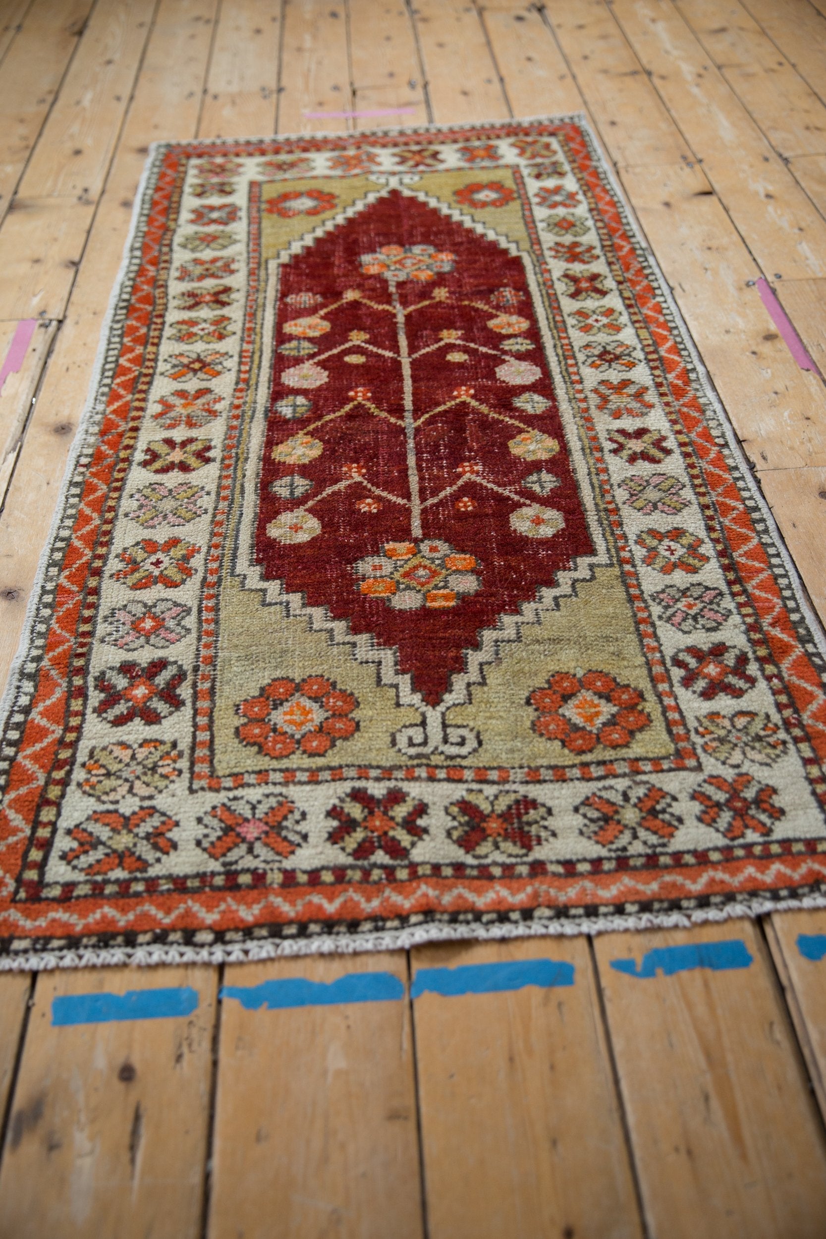 2.5x5.5 Vintage Distressed Oushak Rug Runner by Old New House® - product image 6 for Resin Society