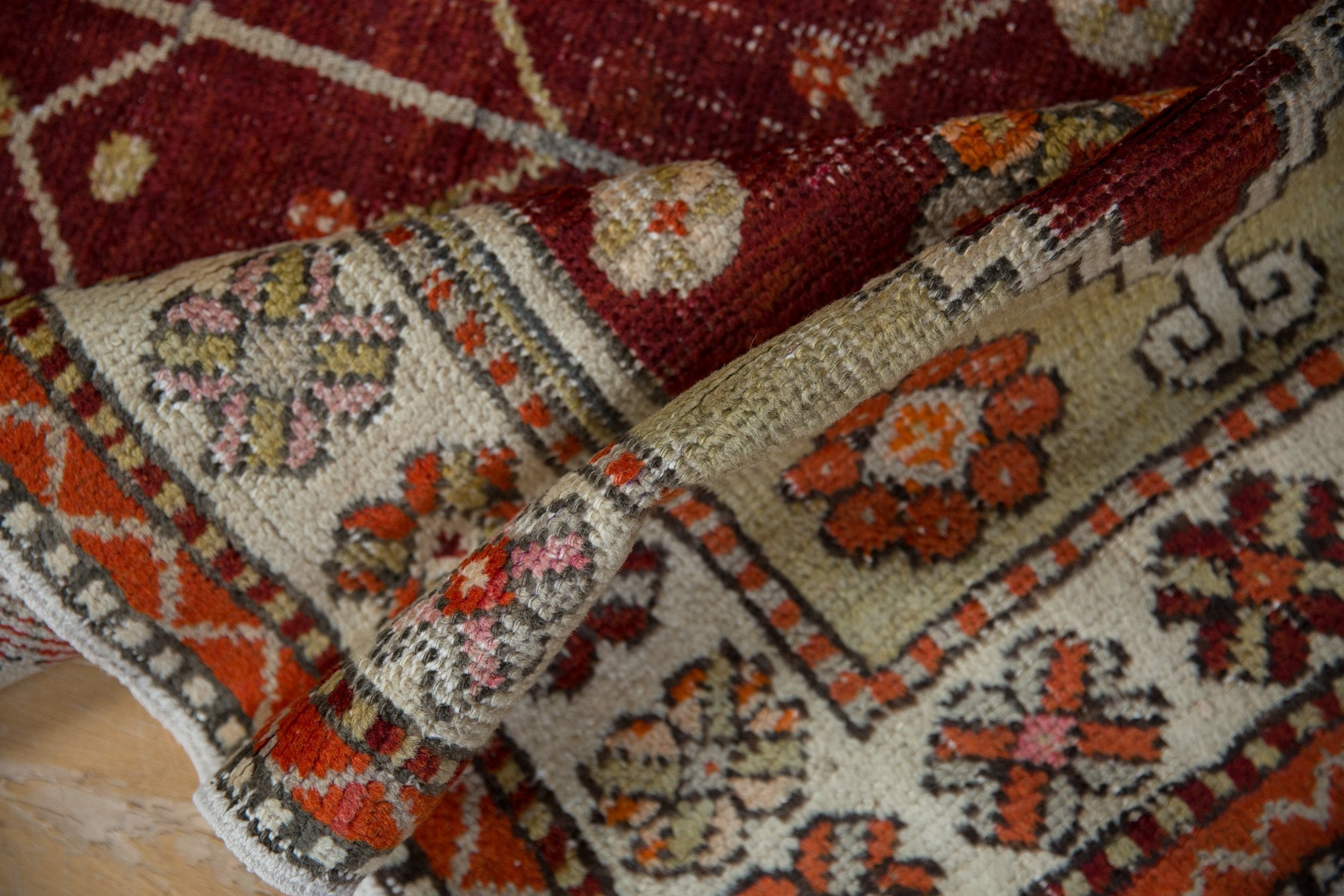 2.5x5.5 Vintage Distressed Oushak Rug Runner by Old New House® - product image 9 for Resin Society