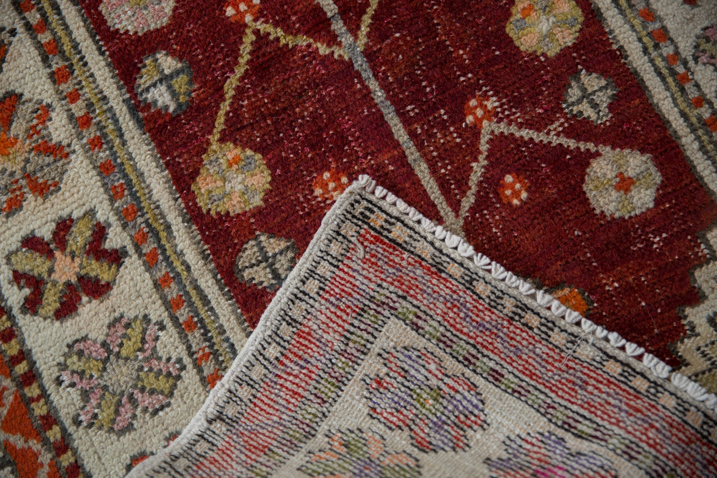 2.5x5.5 Vintage Distressed Oushak Rug Runner by Old New House® - product image 10 for Resin Society