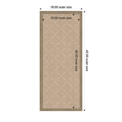 Pinboard Beige Lattice Pattern