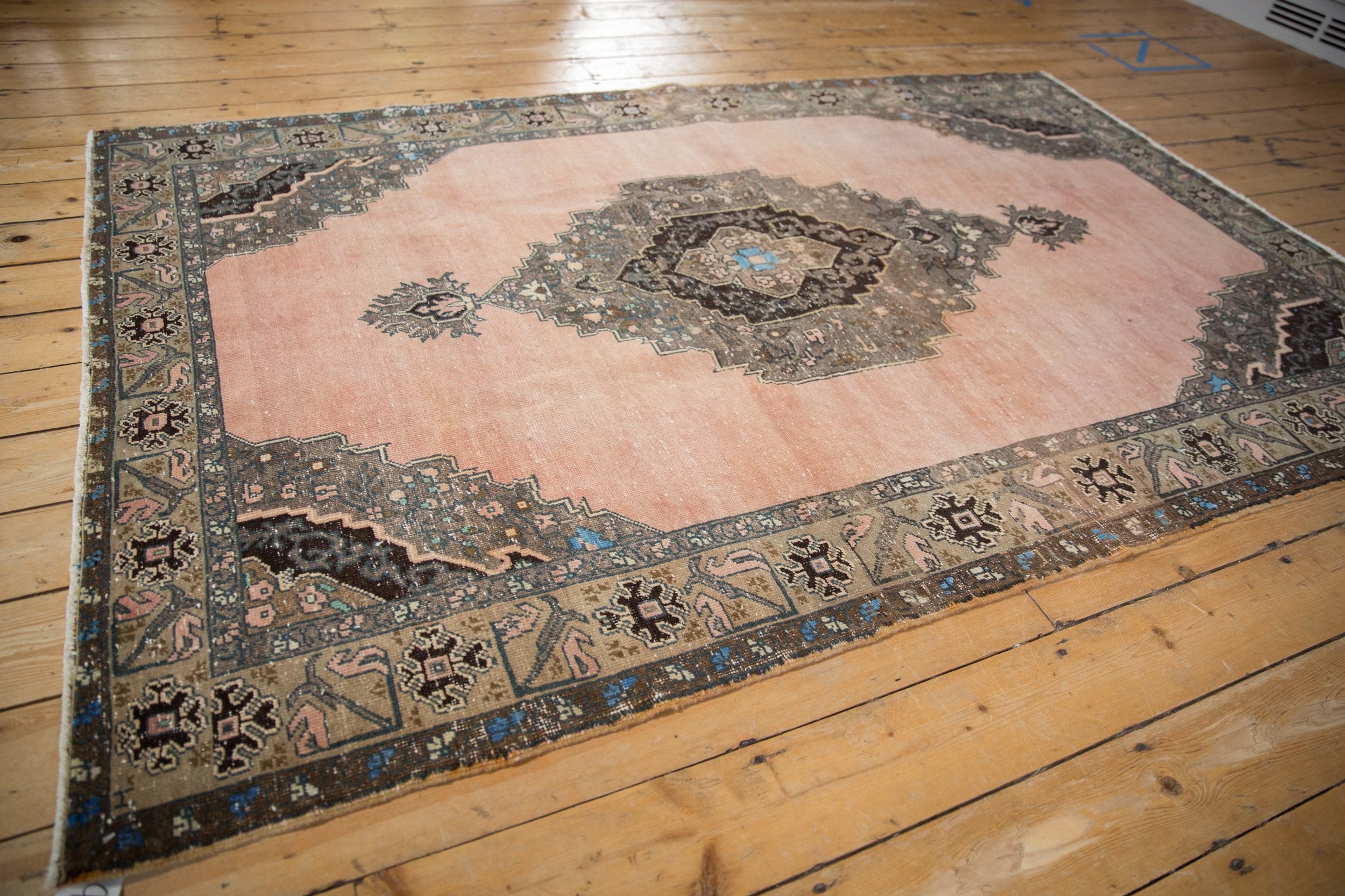 5x8 Vintage Distressed Oushak Carpet by Old New House® - product image 9 for Resin Society