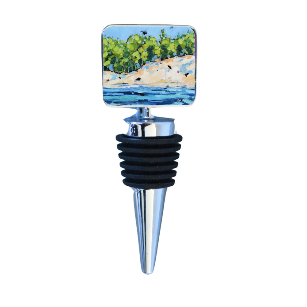 Wine Bottle Stopper: Driftwood Cove by Dreese Fine Art