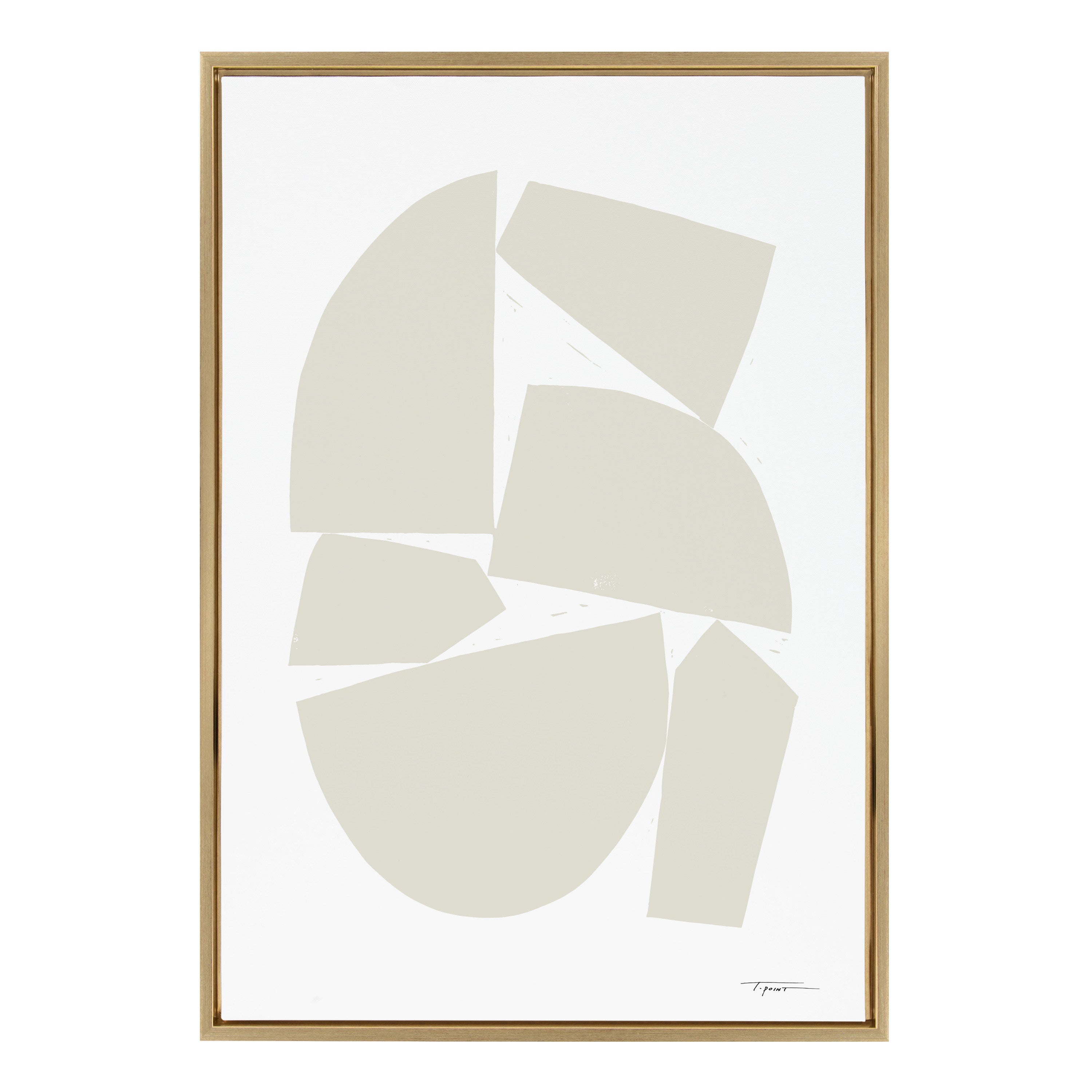 Sylvie Constructed I Neutral Framed Canvas by kateandlaurel - product image 17 for Resin Society