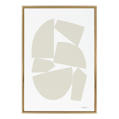 Sylvie Constructed I Neutral Framed Canvas by kateandlaurel - product image 17 for Resin Society