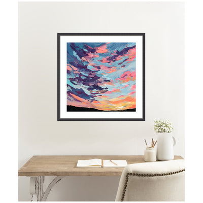 Framed Art Sunset Study by Emily Kenney